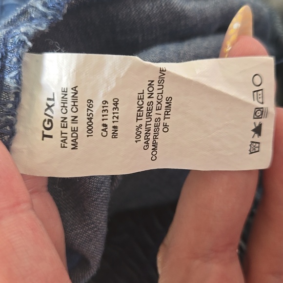 High-waisted denim pants - Picture 6 of 6